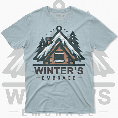 Icy hut in cold weather T-shirt design hut t shirt trending winter t shirt