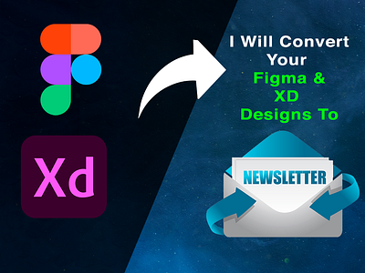 I will Convert yourFigma, XD/ PSD design to Newslatter,wordpress