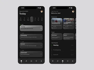 Task management app UI/UX design ui design uiux design ux design