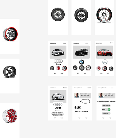 car-rent-ui/ux design graphic design ui