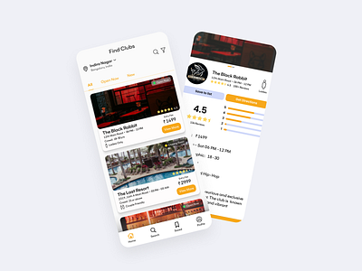 Club Search | Club Finder App Concept. Where Nights Come Alive! case club concept design figma prototype ui ux wireframe