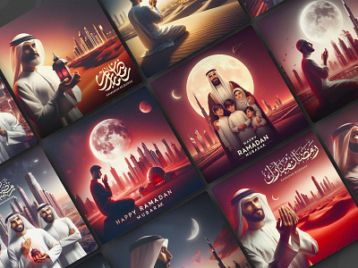 Ramadan Mubarak Post Designs banner caorusel design facebook post graphic design islamic post poster ramada post ramadan ramadan mubarak ramadan wishe social media typography vector