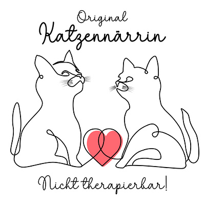 Katzennärrin graphic design