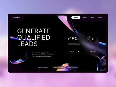 LeadGen design figma landing page leadgeneration ui ux web design