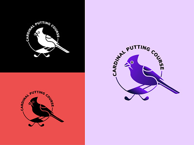 Cardinal Putting Course logo design brand design branding branding design design graphic design illustration illustrator logo logo design motion graphics ui