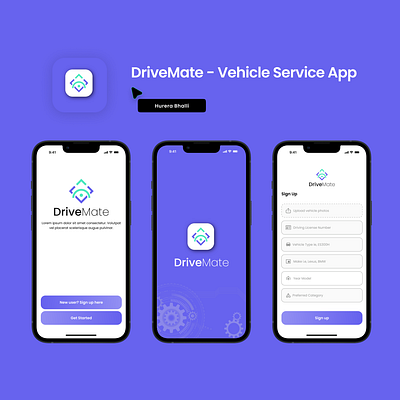 Drive Mate App ui ui ux user interface ux