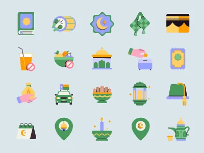 Ramadan icon eid al fitr ketupat