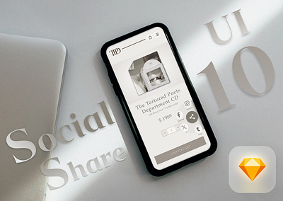 UI 10_Social Share dailyui graphic design sketch social share taylor swift the tortured poets department ttpd ui ui 10 website