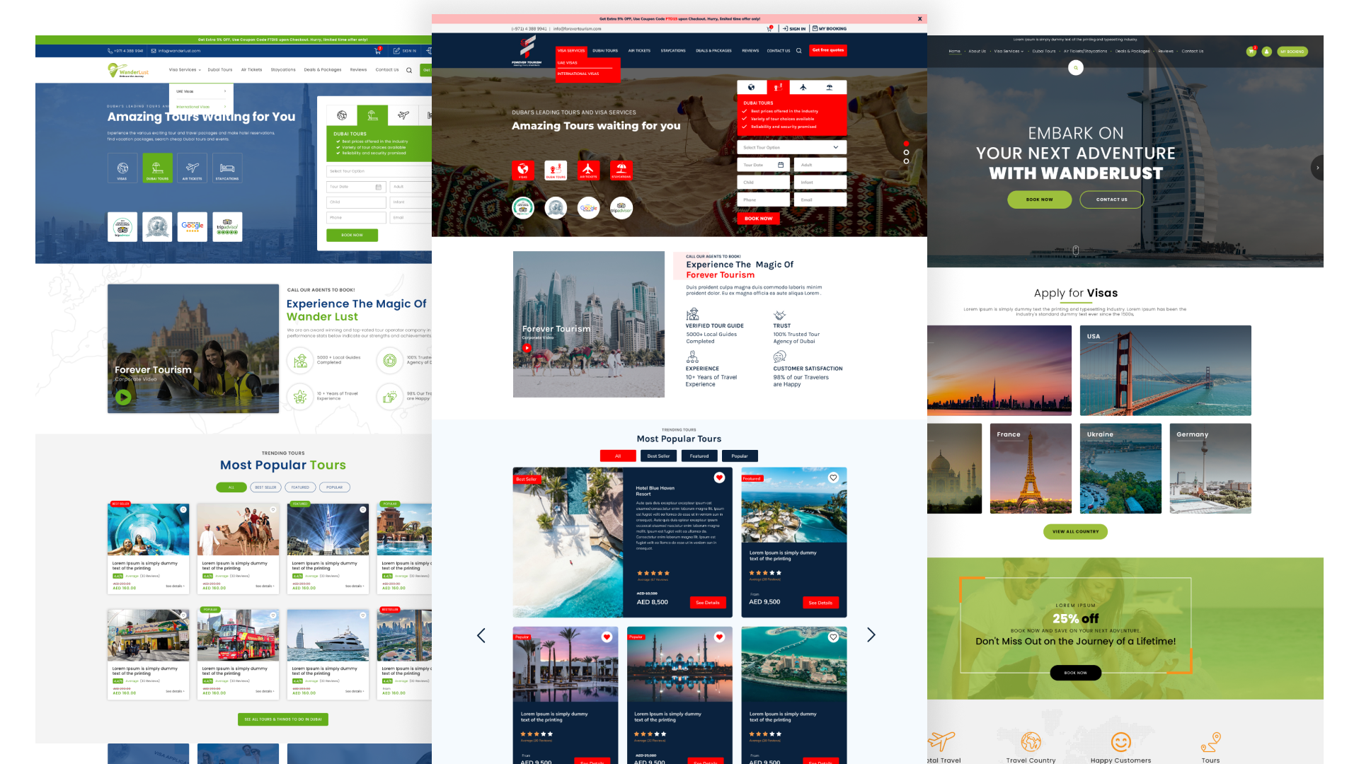 Tour, Travel & Tourism Website UI design banner ads brand branding design graphic design illustration logo social media design thekishanmodi tour tourism design travel ui ui design uiux ux design website design