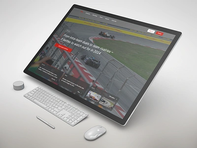 F1 Universe - Landing Page figm formula1 landingpage racing ui ux webdesign