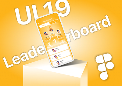 UI 19_Leaderboard app board dailyui figma leader leaderboard light mode ui ui 19 yellow