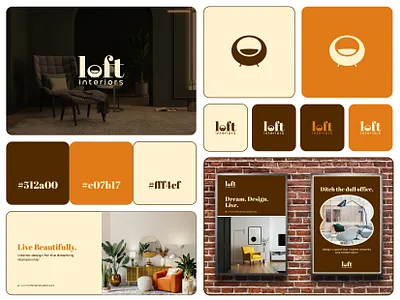 Loft Interiors branding graphic design