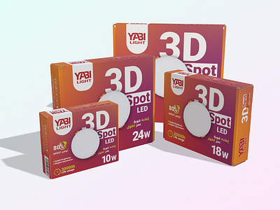 3D Spot LED branding creativity design graphic design innovation logo packaging design photography