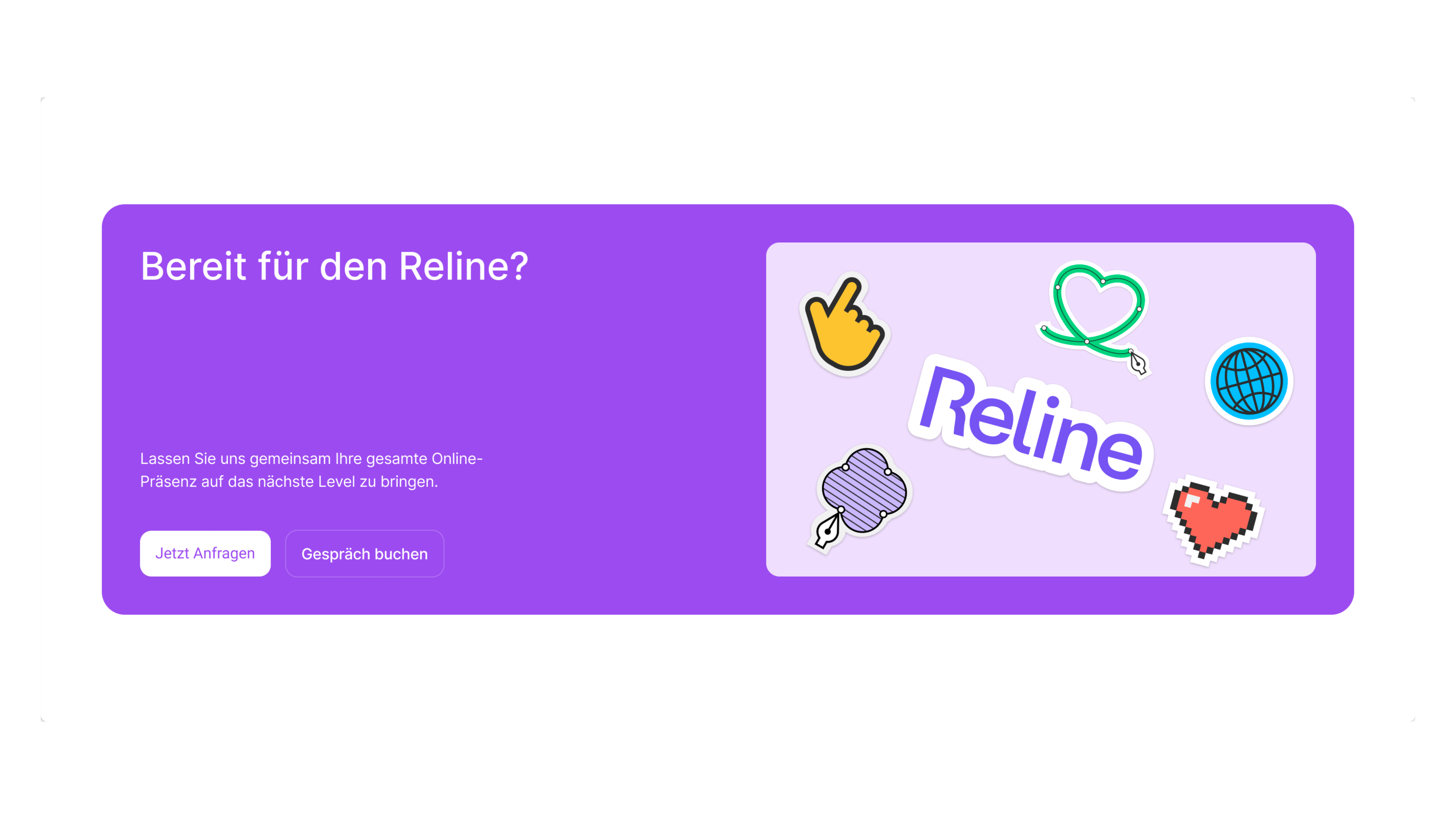 Reline CTA Section purple ui ux web web design webflow