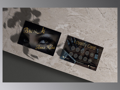 Beauty salon business card design. beauty salon design ui ux web design