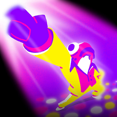 Disco Fish Guy animation art digital art frame by frame graphic design illustration motion graphics