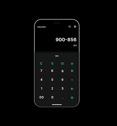 Calculator UI-03 3d graphic design ui