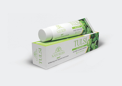 Naturliss Tulsi Packaging Design. natural toothpaste natural toothpaste packeging organic toothpaste packet design packaging packaging ed packet design packet ed toothpaste level design toothpaste packet tulshi toothpaste packet design tulsi pack tulsi toothpaste