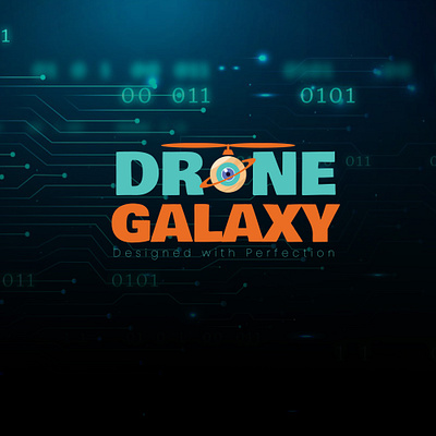 DRONE GALAXY LOGO DESIGN. branding creativelogo dailylogochallenge design drone dronelogo graphic design illustration logo logotype vector