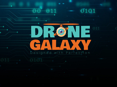 DRONE GALAXY LOGO DESIGN. branding creativelogo dailylogochallenge design drone dronelogo graphic design illustration logo logotype vector