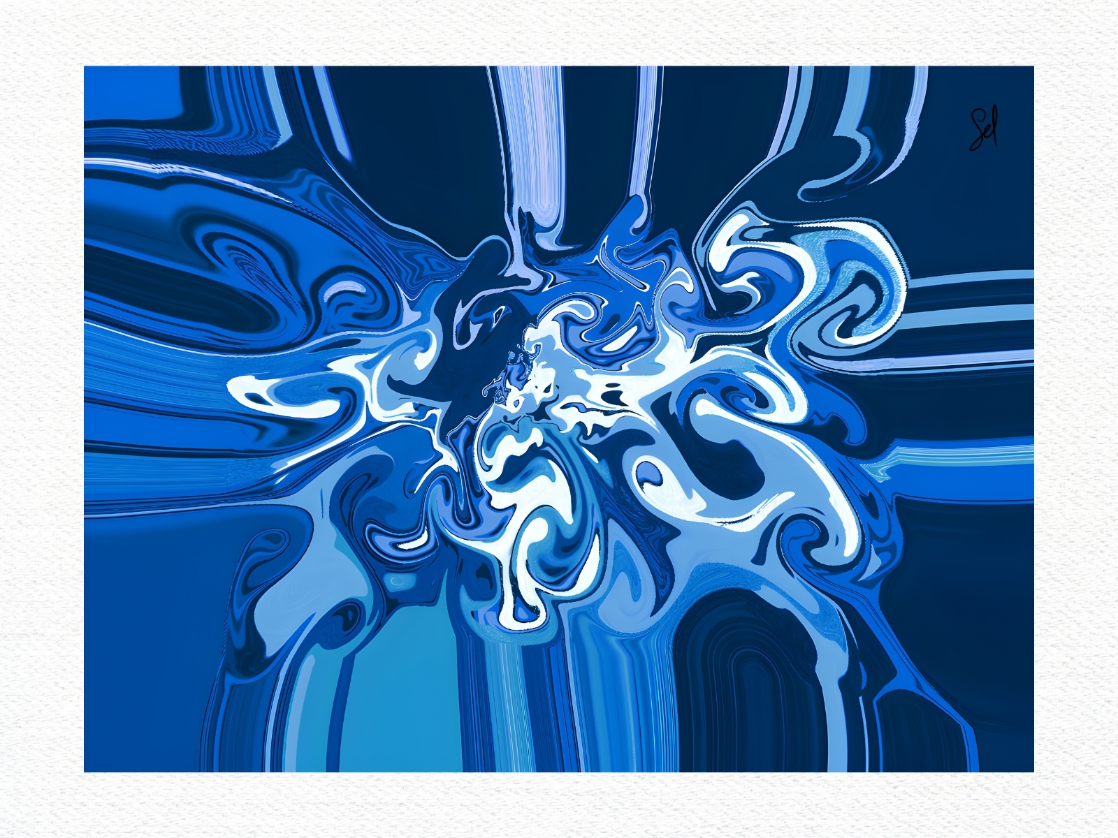 Blue Wave - Abstract Pattern by Selin Önen on Dribbble
