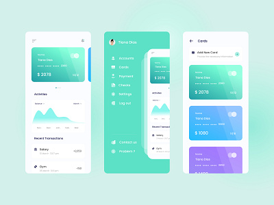 Finance Mobile app UI-UX Design ui