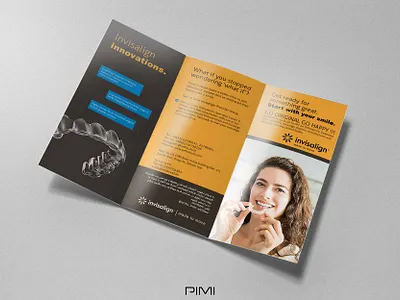 Invisalign Brochure adobe art beautiful brochure brochure brochure design dentist dentist brochure design designer graphic design invisalign invisalign brochure mockup pimi simple brochure teeth teeth brochure tooth tooth brochure