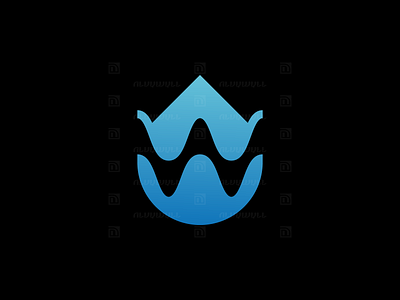 Letter W Water Logo Forsale art branding design drop elegant flat graphic design initial letter logo minimal modern monogram nature oil simple vector w water wave