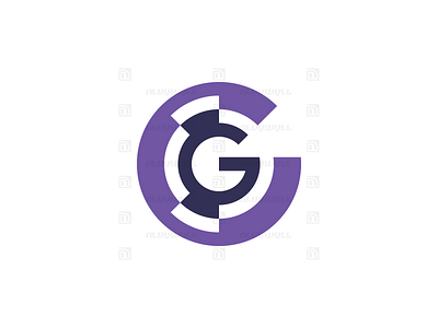 Modern Letter Cg Logo Forsale art branding c cg design elegant flat g gg graphic design initial letter logo minimal modern monogram robotic simple tech vector