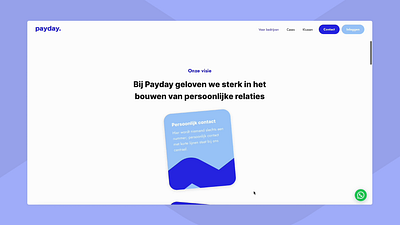 Payday - scroll effect animation website branding design figma landing page ui ux webdesign website