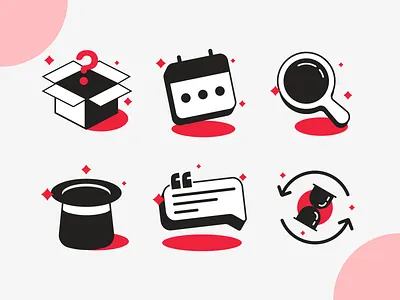 Cartoonized Duotone Empty State Icons apps apps design branding design graphic design icon icon design icons illustration ui uiux web website