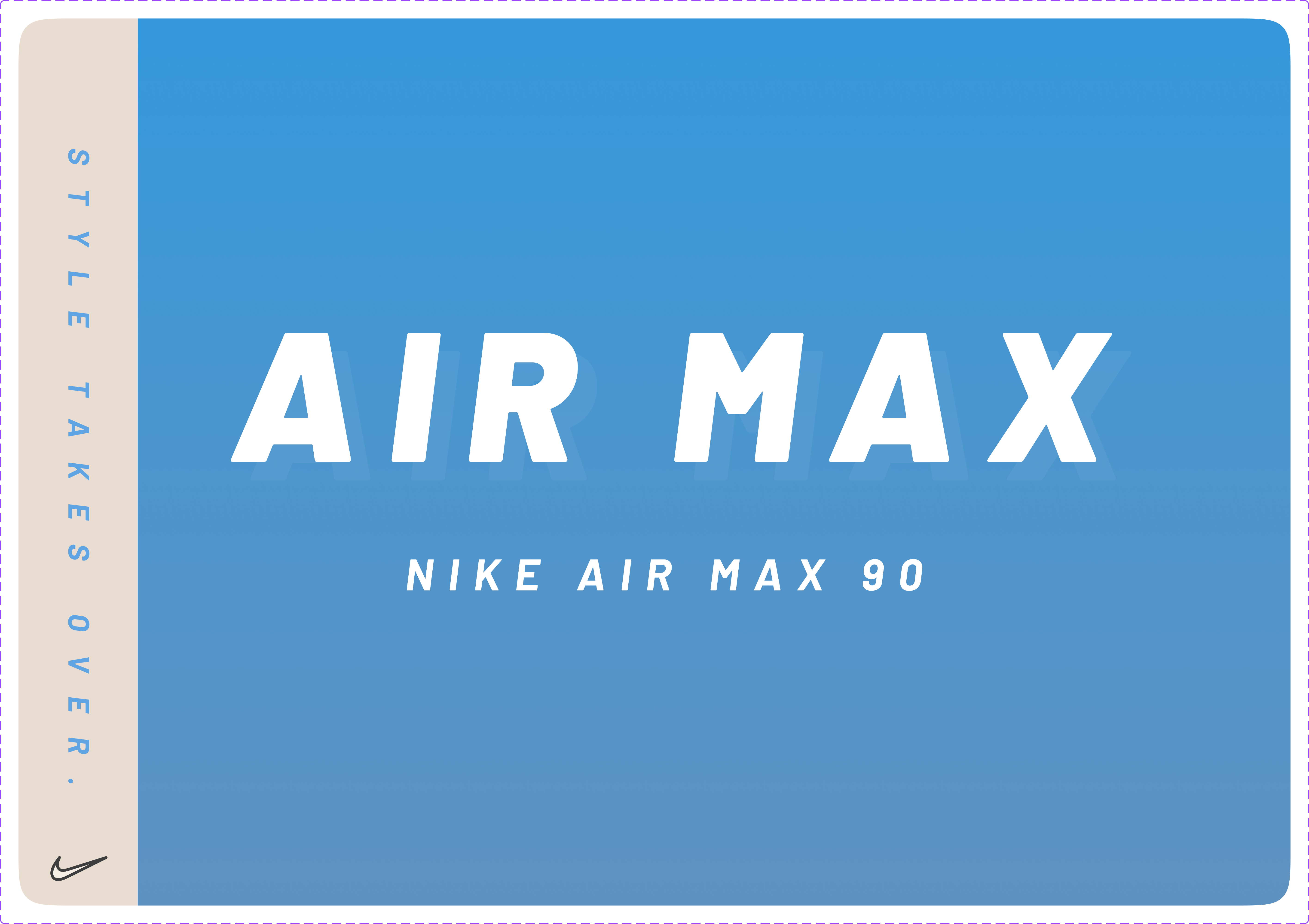 Shoe Landing Page: Nike Air Max 90 branding design landing page ui uidesign vector webdesign