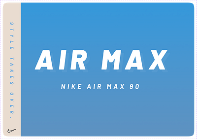 Shoe Landing Page: Nike Air Max 90 branding design landing page ui uidesign vector webdesign