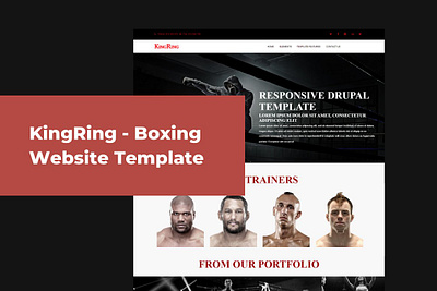 KingRing - Boxing Drupal Website boxing drupal drupal theme kingring boxing drupal website ordasoft responsive sport theme ui uiix ux web web development website design