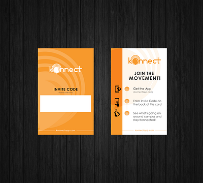 Konnect Invitation Card Design