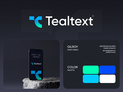 Tealtext - Brand Design brand design branding clean logo design digital marketing email marketing brand graphic design logo logo design trending