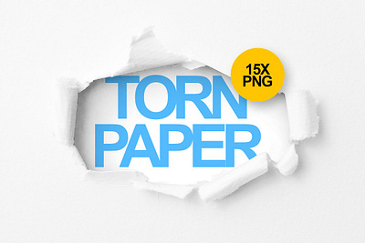 15 Torn Paper PNG 15 torn paper png blue break collection concept copy cracked crumpled curl curled up damage decoration design edge edges element empty