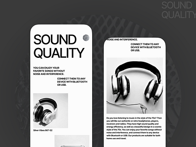 adaptive design product page of sound website adaptive adaptive design concept design graphic design product page sound site ui ux website