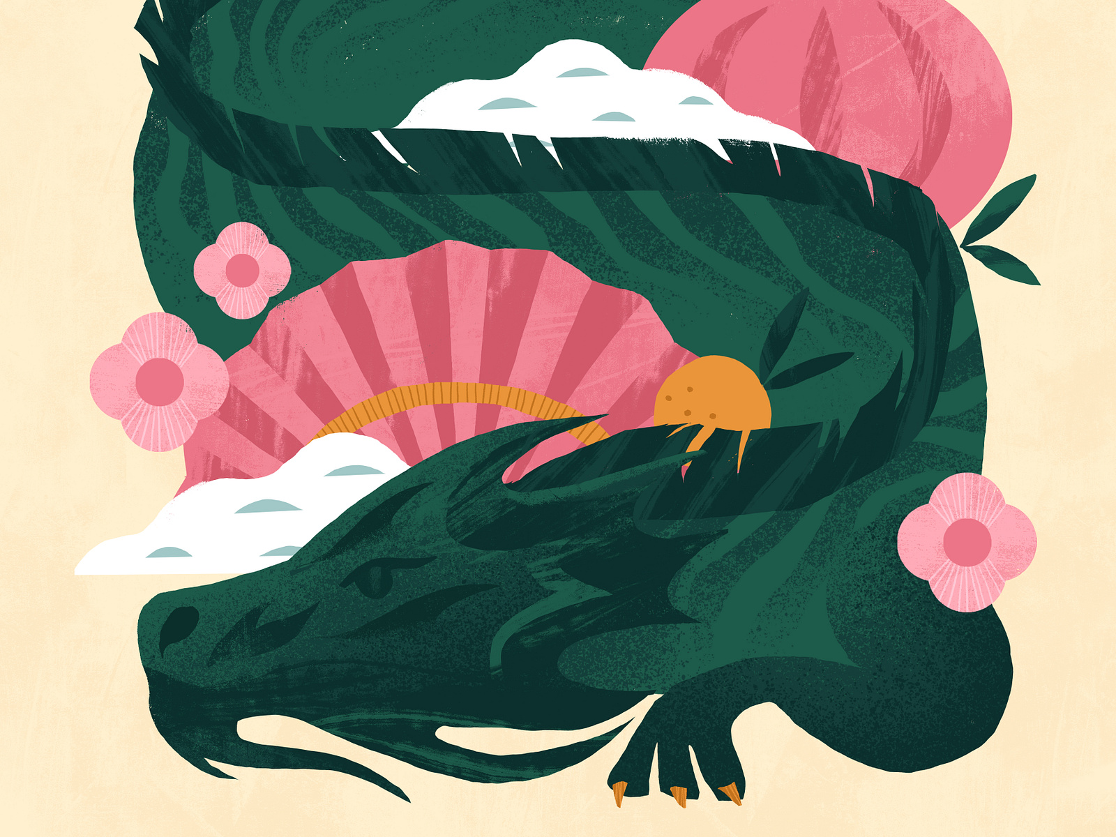 Year of the Dragon by Ekaterina Vasina on Dribbble