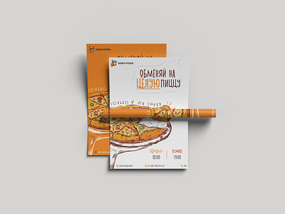 Pizza restaurant A5 Flyer advertisingflyer branding business design flyer illustration pizza restaurant