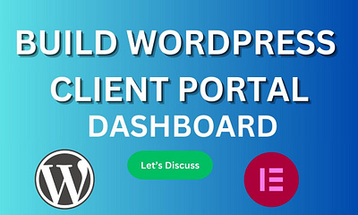 I will build wordpress client portal dashboard for customers! userdashboard