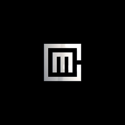 Sleek CM Logo Design clean cm elegant flat geometric letterform lettermark logo logo design minimal modern san serif simple sleek square symbolic typeface