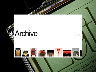 archive exploration animation archive black clean design editorial figma interaction jitter minimal slider smooth typography ui ux web webdesign white