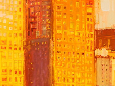 The city is alive ai art architecture artistic augmentation cityscape closeup details dvk the artist dvkupscaling painting texture upscaling