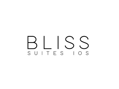 Bliss Suites Ios adobe illustrator brand design brand identify design branding elegant graphic design graphicdesign logo logodesign logotype luxury modern simple typography wordmark