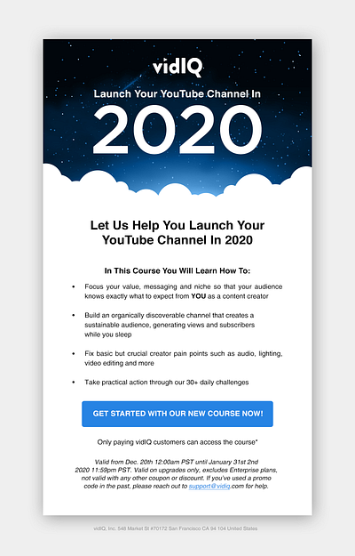 vidIQ Email Design