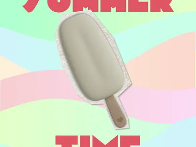 Summer time! 3d animation design for social media illustration motion graphics