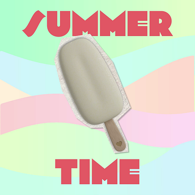 Summer time! 3d animation design for social media illustration motion graphics