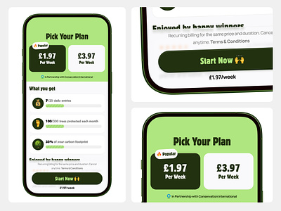 Paywall App UI Design app branding clean design donation graphic design green illustration logo motion graphics paywall product product design subscribe ui user experience user interface ux web
