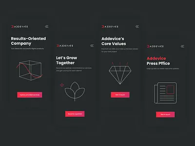 Mobile website design branding color graphic design mobile productdesign ui ux website